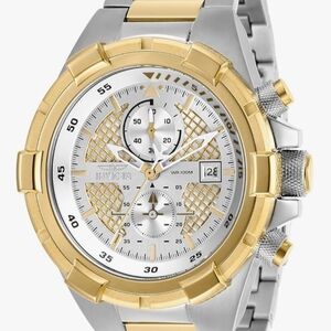 Invicta Gold and Silver Aviator Chronograph 50.5mm Mens Watch